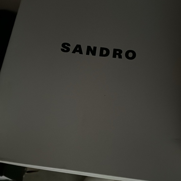 Men’s Sandro Paris authentic size 43 white genuine leather/rubber sole sneaker - Picture 9 of 10